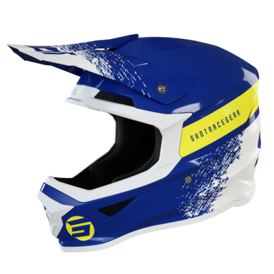 Casque SHOT FURIOUS ROLL NAVY GLOSSY