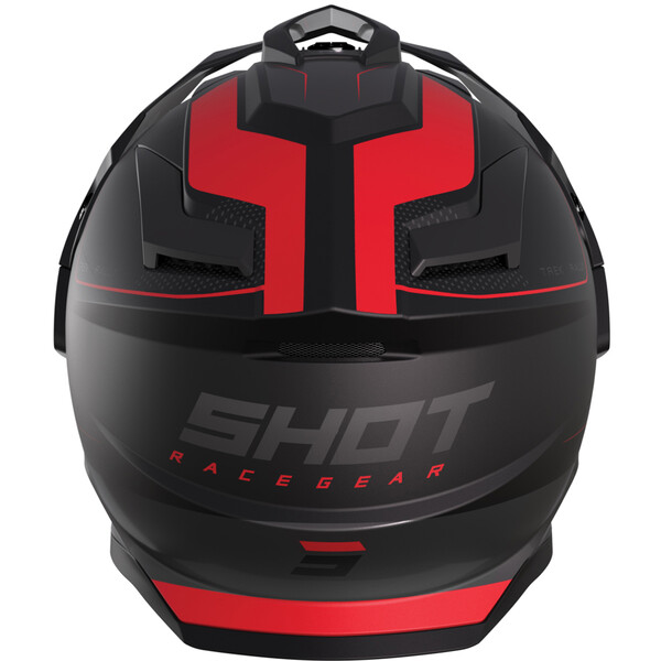 Casque SHOT TREK RALLY NOIR MAT/ROUGE