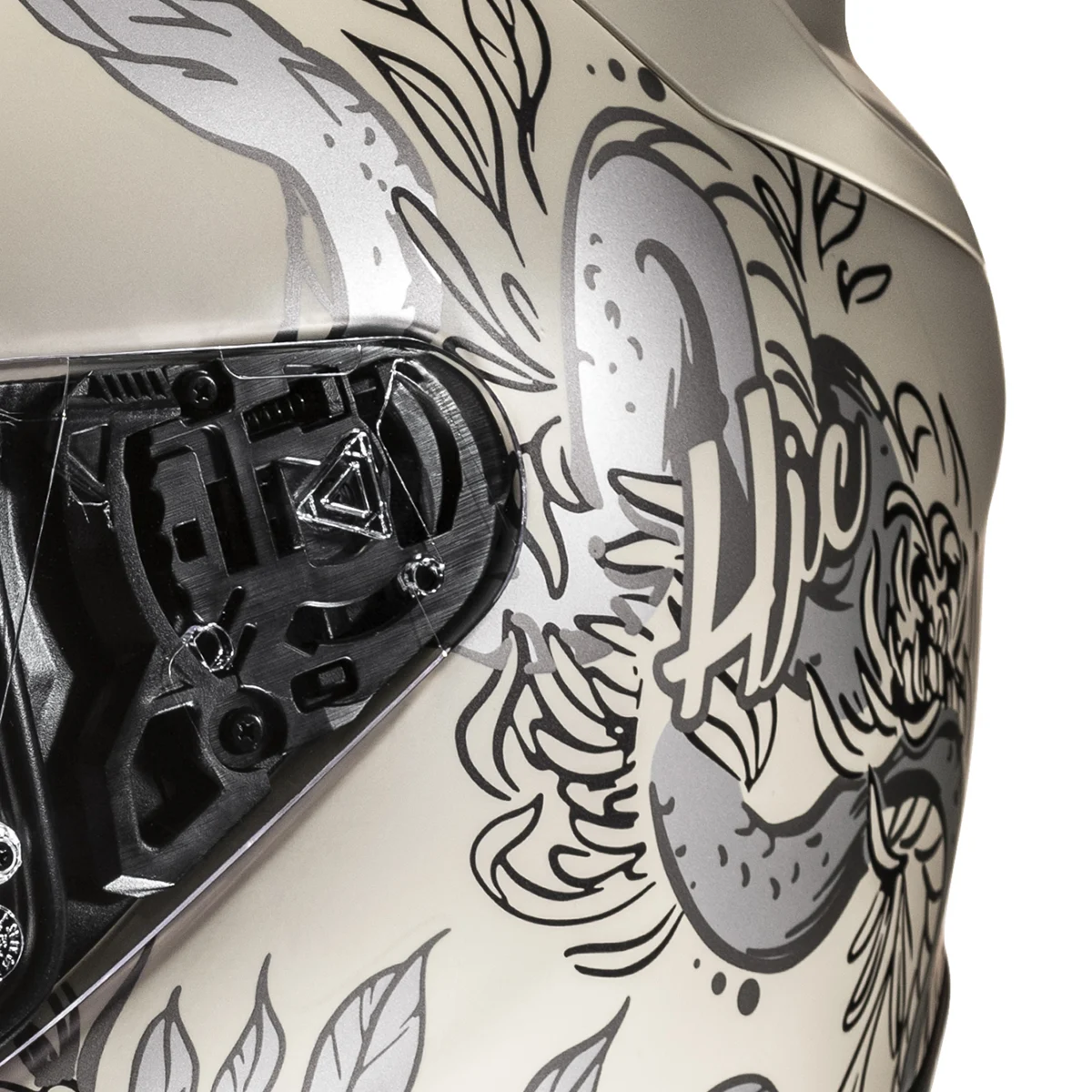 casque hjc f71 eliz beige l atelier moto chantonnay en vendée