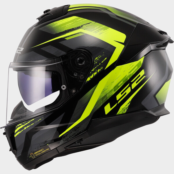 Casque LS2 FF808 II Fury Black Yellow