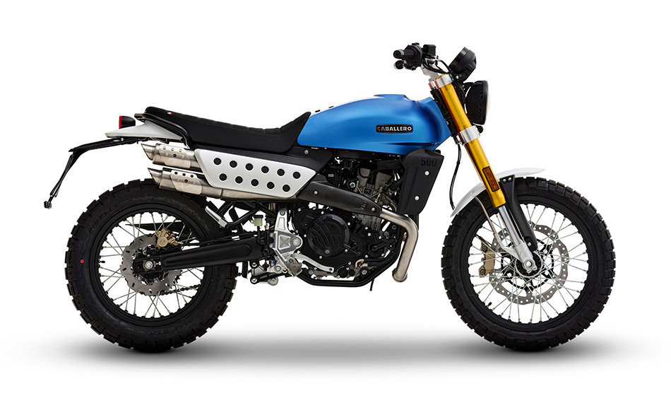 Fantic Caballero 500 Scrambler Bleu